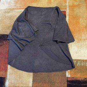 Dark grey multi-use cardigan